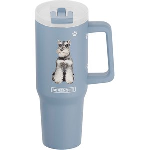 E&S PETS Schnauzer Uncut Stainless Steel Tumbler, 40-oz, Steel