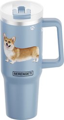 E&S PETS Welsh Corgi Stainless Steel Tumbler, 40-oz, Steel