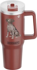 E&S PETS German Shorthaired Pointer Stainless Steel Tumbler, 40-oz, Red