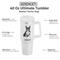 Show in main carousel: E&S PETS Boston Terrier Stainless Steel Tumbler, 40-oz, White slide 2 of 6