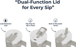 E&S PETS German Shepherd Stainless Steel Tumbler, 40-oz, Gray slide 2 of 5