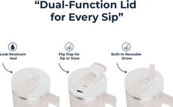 E&S PETS Yorkie Stainless Steel Tumbler, 40-oz, Pink slide 2 of 5