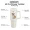 Show in main carousel: E&S PETS Bulldog Stainless Steel Tumbler, 40-oz, Ivory slide 2 of 6