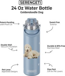 E&S PETS Goldendoodle Stainless Steel Water Bottle, 24-oz, Light Blue slide 2 of 4