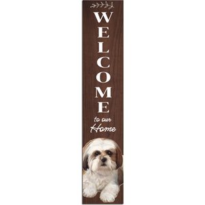 E&S PETS Shih Tzu Wooden Welcome Sign