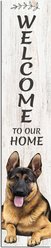 E&S PETS German Shepherd Wooden Welcome Sign