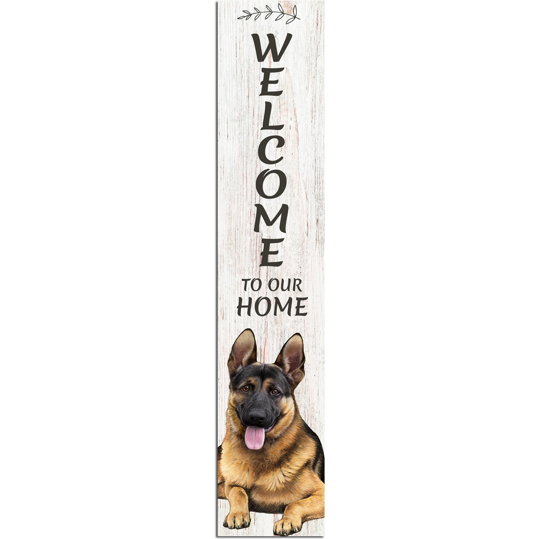 E&S PETS German Shepherd Wooden Welcome Sign
