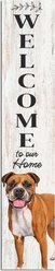 E&S PETS Boxer Wooden Welcome Sign