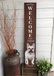 E&S PETS French Bulldog Wooden Welcome Sign slide 2 of 6
