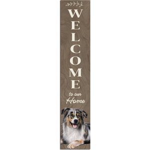 E&S PETS Australian Shepherd Wooden Welcome Sign