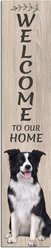 E&S PETS Border Collie Wooden Welcome Sign