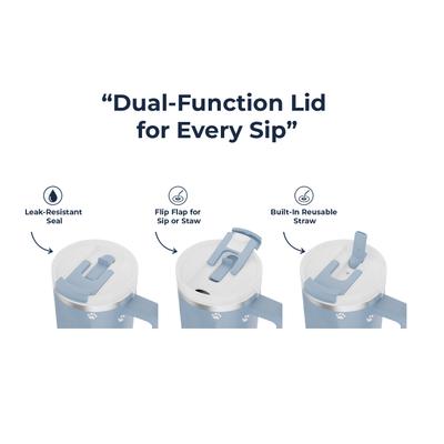 Show full view: E&S PETS Goldendoodle Stainless Steel Tumbler, 40-oz, Steel slide 5 of 6