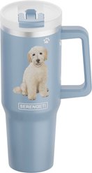 E&S PETS Goldendoodle Stainless Steel Tumbler, 40-oz, Steel