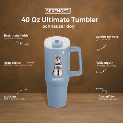 Show full view: E&S PETS Schnauzer Uncut Stainless Steel Tumbler, 40-oz, Steel slide 4 of 6