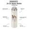 Show in main carousel: E&S PETS Bulldog Stainless Steel Water Bottle, 24-oz, Cream slide 2 of 5