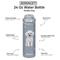 Show in main carousel: E&S PETS Poodle Stainless Steel Water Bottle, 24-oz, Light Blue slide 2 of 5