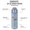 Show in main carousel: E&S PETS Schnauzer Stainless Steel Water Bottle, 24-oz, Light Blue slide 2 of 5