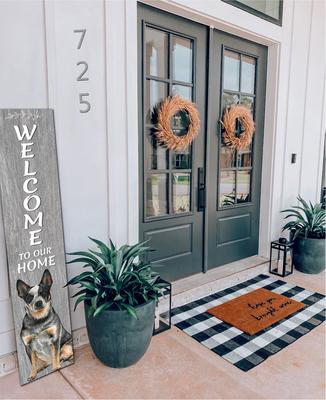 Show full view: E&S PETS Australian Cattle Dog Wooden Welcome Sign slide 3 of 6