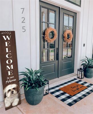 Show full view: E&S PETS Shih Tzu Wooden Welcome Sign slide 3 of 6