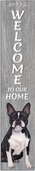 E&S PETS Boston Terrier Wooden Welcome Sign