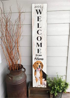 Show full view: E&S PETS Beagle Wooden Welcome Sign slide 5 of 6