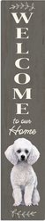 E&S PETS Poodle Wooden Welcome Sign