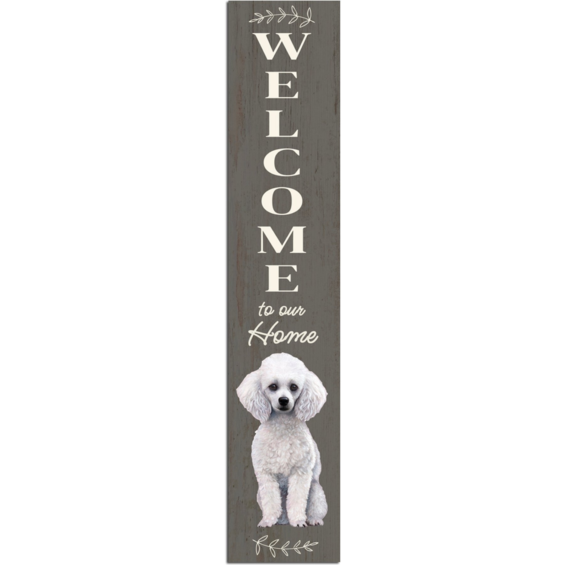 E&S PETS Poodle Wooden Welcome Sign