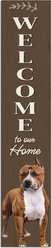 E&S PETS Pit Bull Wooden Welcome Sign