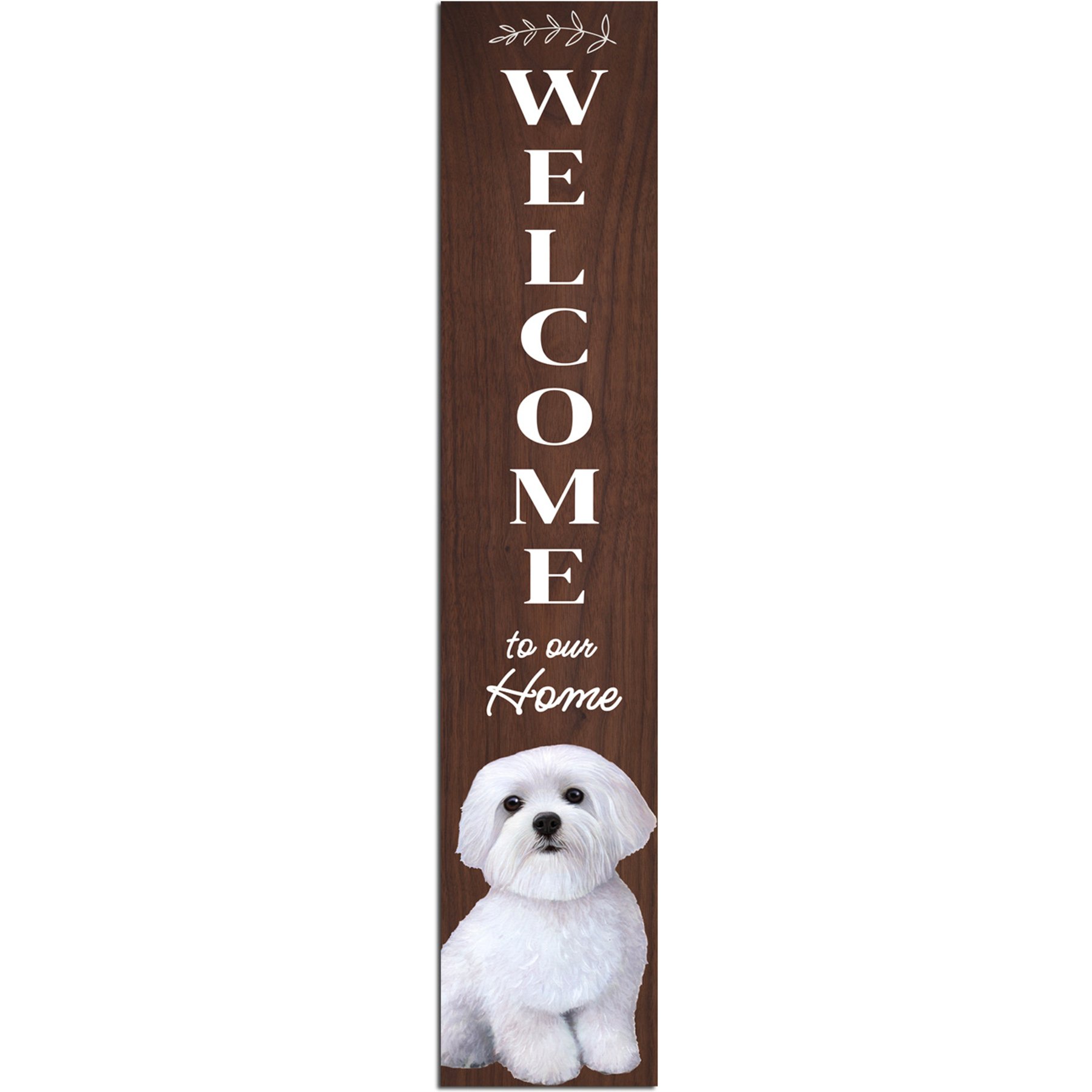 E&S PETS Maltese Wooden Welcome Sign
