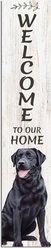 E&S PETS Black Lab Wooden Welcome Sign