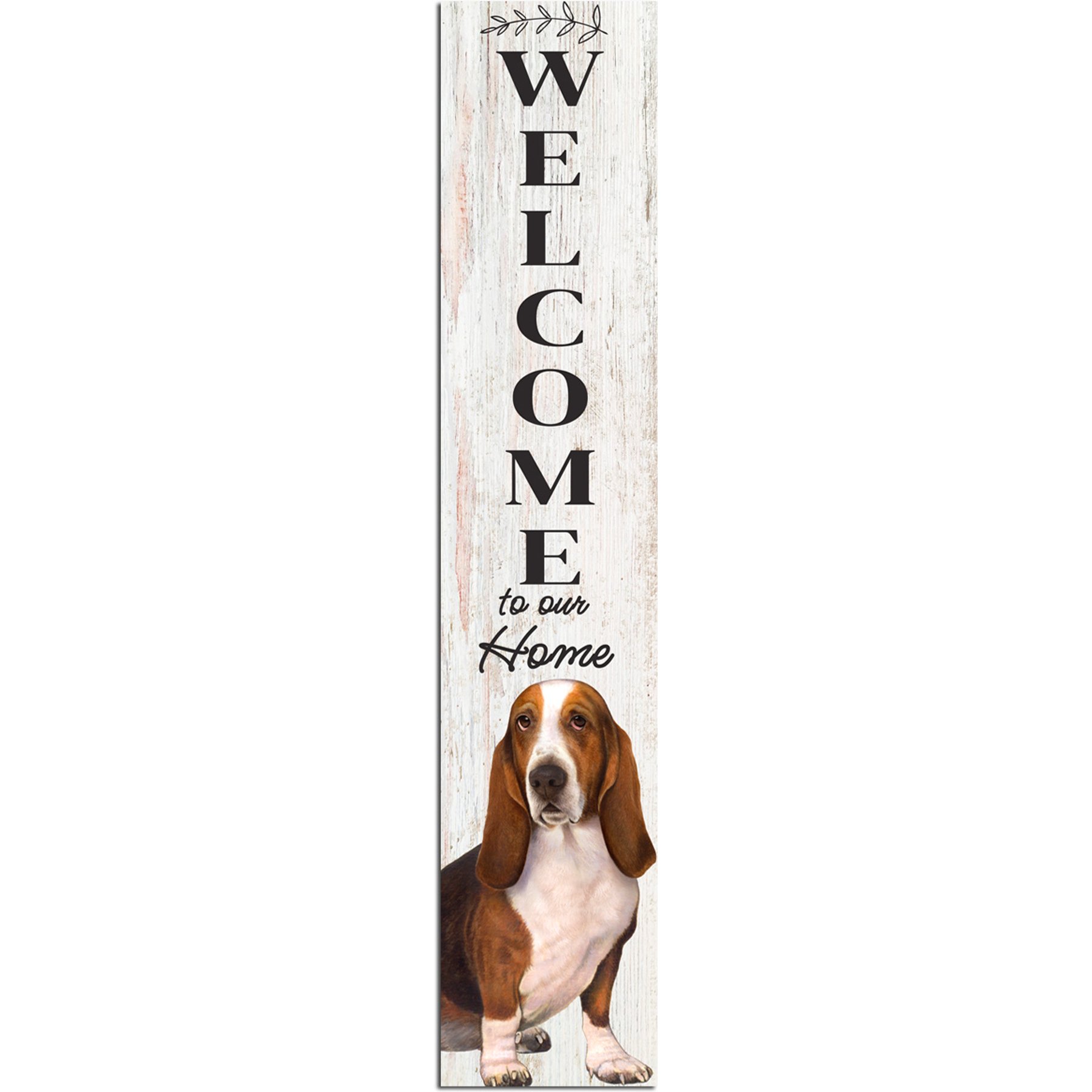 E&S PETS Basset Wooden Welcome Sign