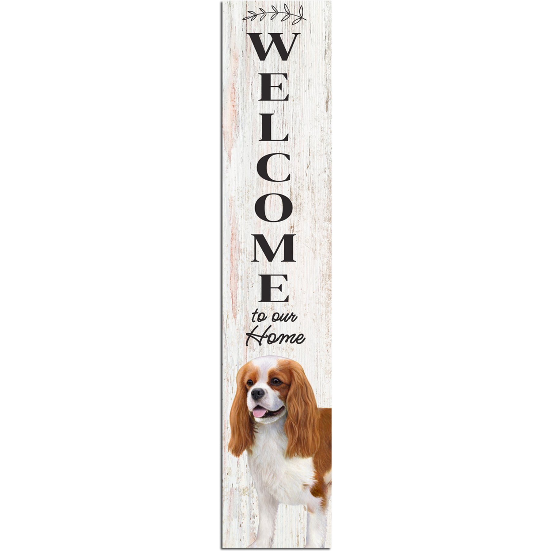 E&S PETS King Charles Cavalier Wooden Welcome Sign