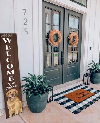 Show full view: E&S PETS Golden Retriever Wooden Welcome Sign slide 3 of 7
