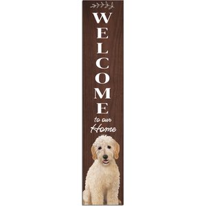 E&S PETS Goldendoodle Wooden Welcome Sign