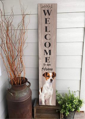 Show full view: E&S PETS Jack Russell Terrier Wooden Welcome Sign slide 5 of 6