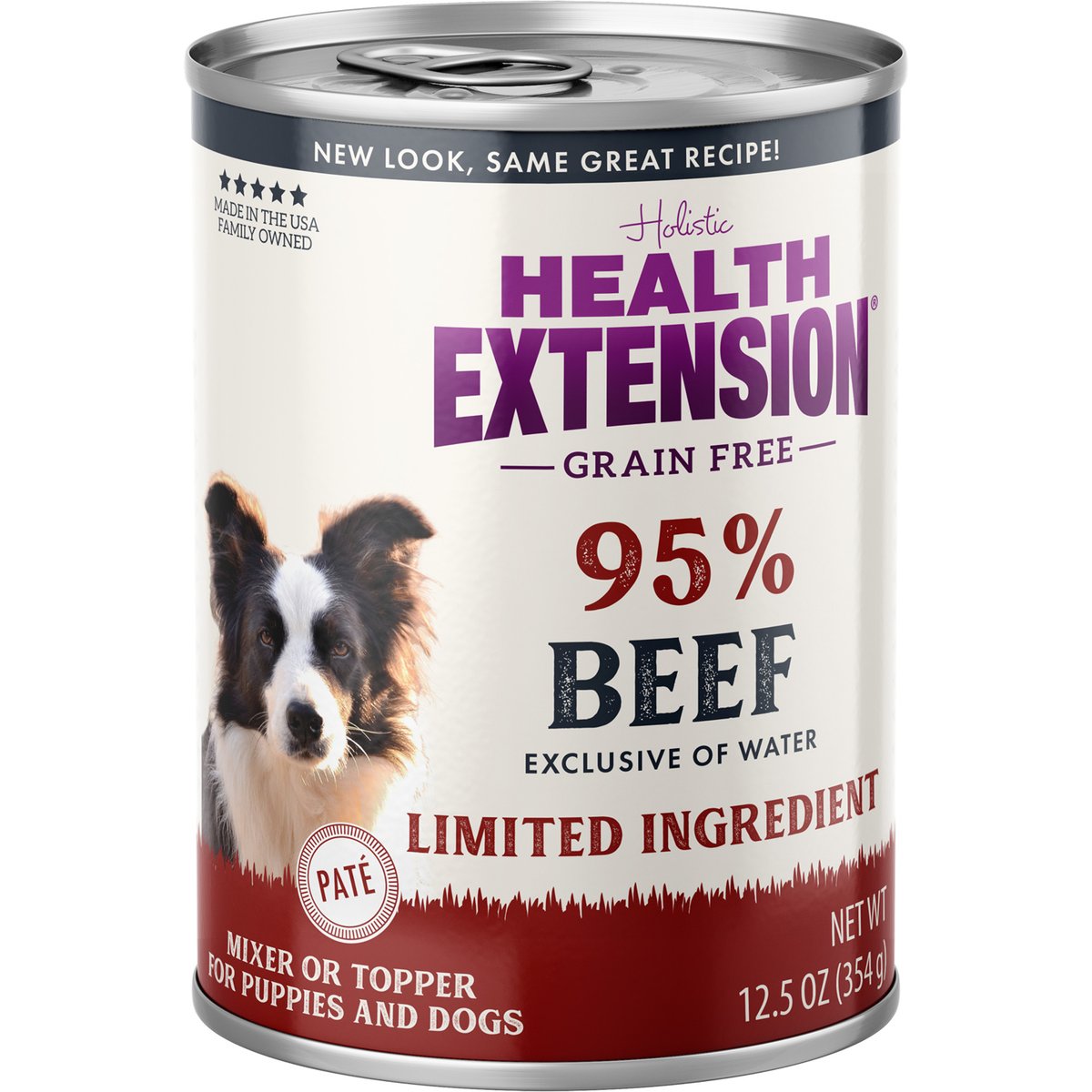Health Extension Meaty Mix Beef Canned Dog Food, 13.2-oz, case of 12