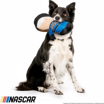 Show full view: NASCAR Blue Pit Crew Plush Dog Toy slide 4 of 6