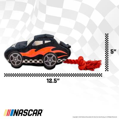 Show full view: NASCAR Race Car Dog Toy with Rope Tug slide 5 of 7