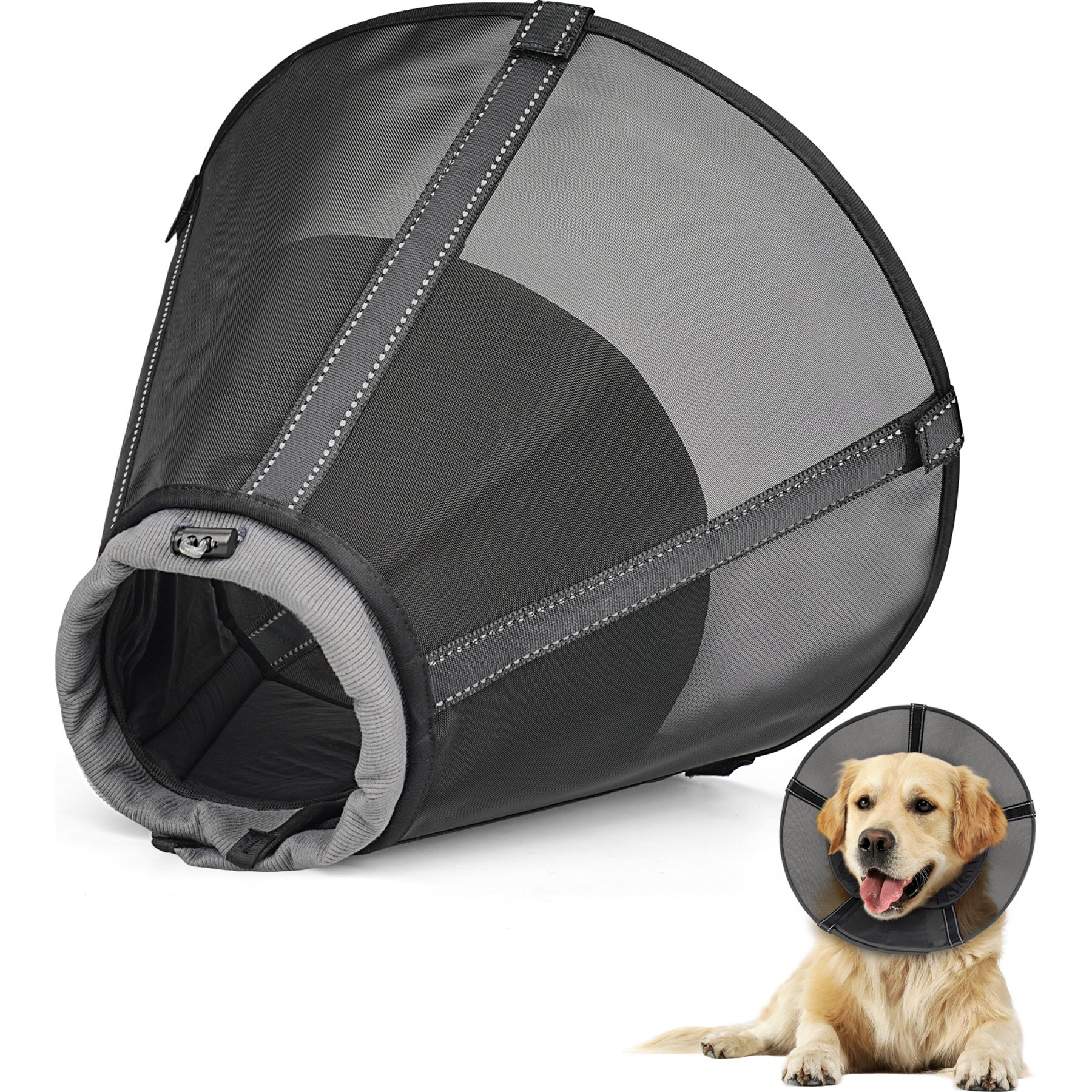 Supet Adjustable Dog Recovery Cone Collar, XX-Large: 19 to 22-in neck