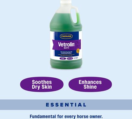 Show full view: Farnam Vetrolin Bath Ultra-Hydrating Conditioning Shampoo, 64-fl oz bottle slide 6 of 9