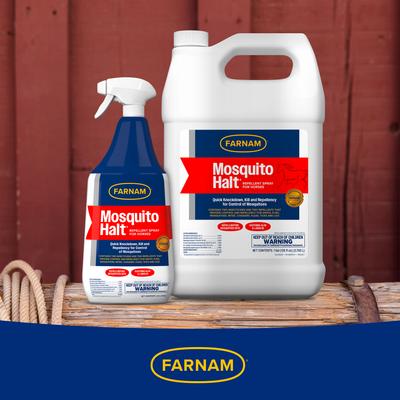 Show full view: Farnam Mosquito Halt Spray Horse Insect Repellant, 1-gal bottle slide 7 of 8
