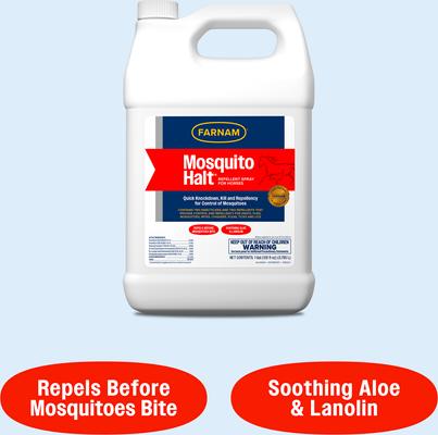 Show full view: Farnam Mosquito Halt Spray Horse Insect Repellant, 1-gal bottle slide 5 of 8