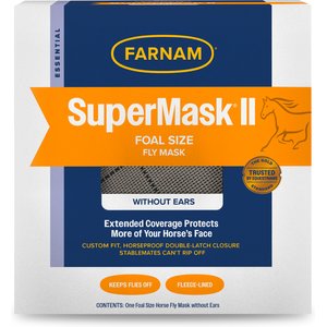 Farnam SuperMask II Horse Fly Mask Classic Collection, Color Varies, Foal