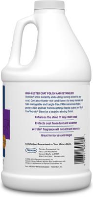 Show full view: Farnam Vetrolin Shine High-Luster Dog & Horse Coat Polish & Conditioner, 64-oz bottle slide 8 of 11