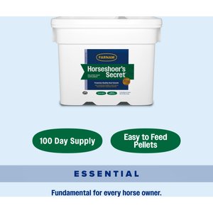 Farnam Horseshoer's Secret Pelleted Hoof Supplement, 38-lb bucket, 100 Day Supply