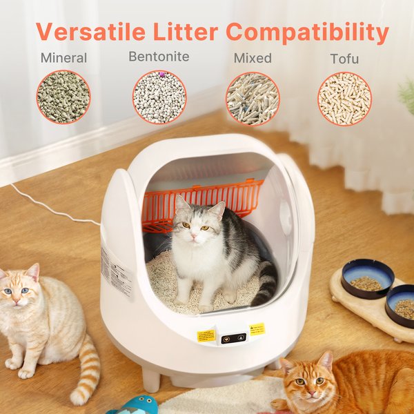 Show full view: Aoruefar Open-Top Self Cleaning Cat Litter Box, Large slide 8 of 10