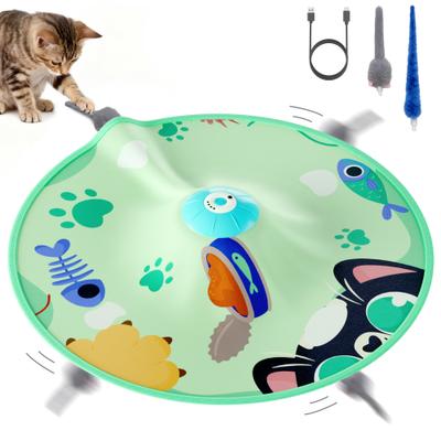Show full view: Casfuy Rechargeable 4 Speed Interactive Hide & Seek with Moving Mouse & Furry Tail Cat Toy slide 1 of 8