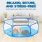 Show in main carousel: SunGrow Foldable Indoor Guinea Pig & Kitten Ball Pit Playpen Portable Pop-Up Tent for Small Pet, Blue slide 4 of 8