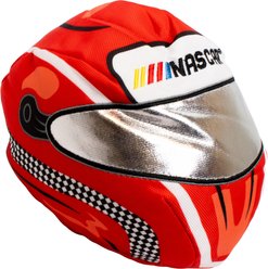 NASCAR Ballistic Race Car Helmet with Inner Spike Ball Tough Dog Chew Toy