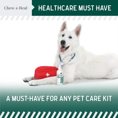 Show full view: Chew + Heal Advanced Hydrocortisone Medicated Wound Care Spray for Dogs, 4-fl oz bottle slide 6 of 11